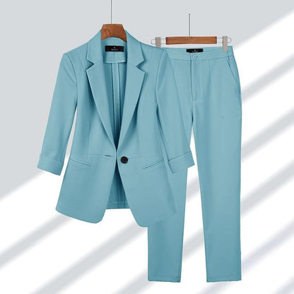 Chic Women's Blazer & Trouser Suit