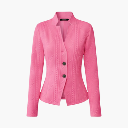 Textured Button Blazer