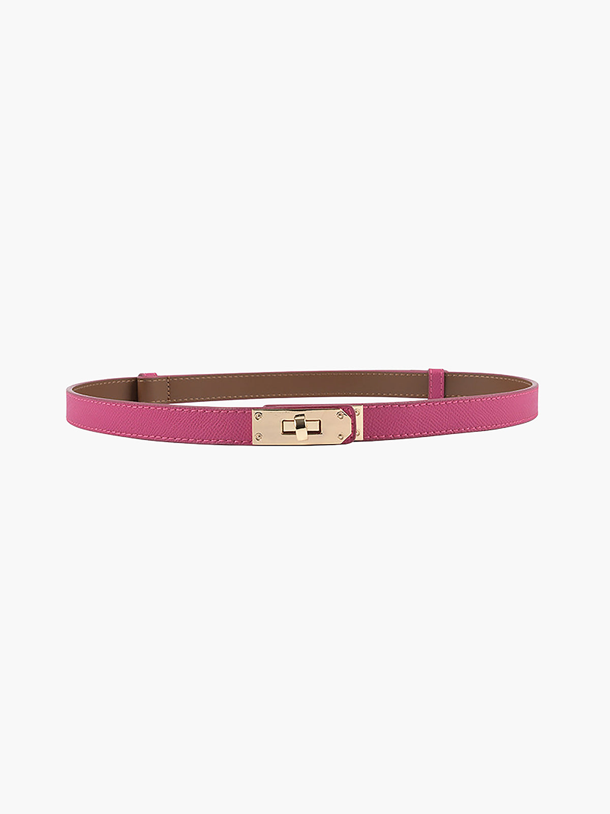 Davy | Women's Skinny Belt with Gold Clasp