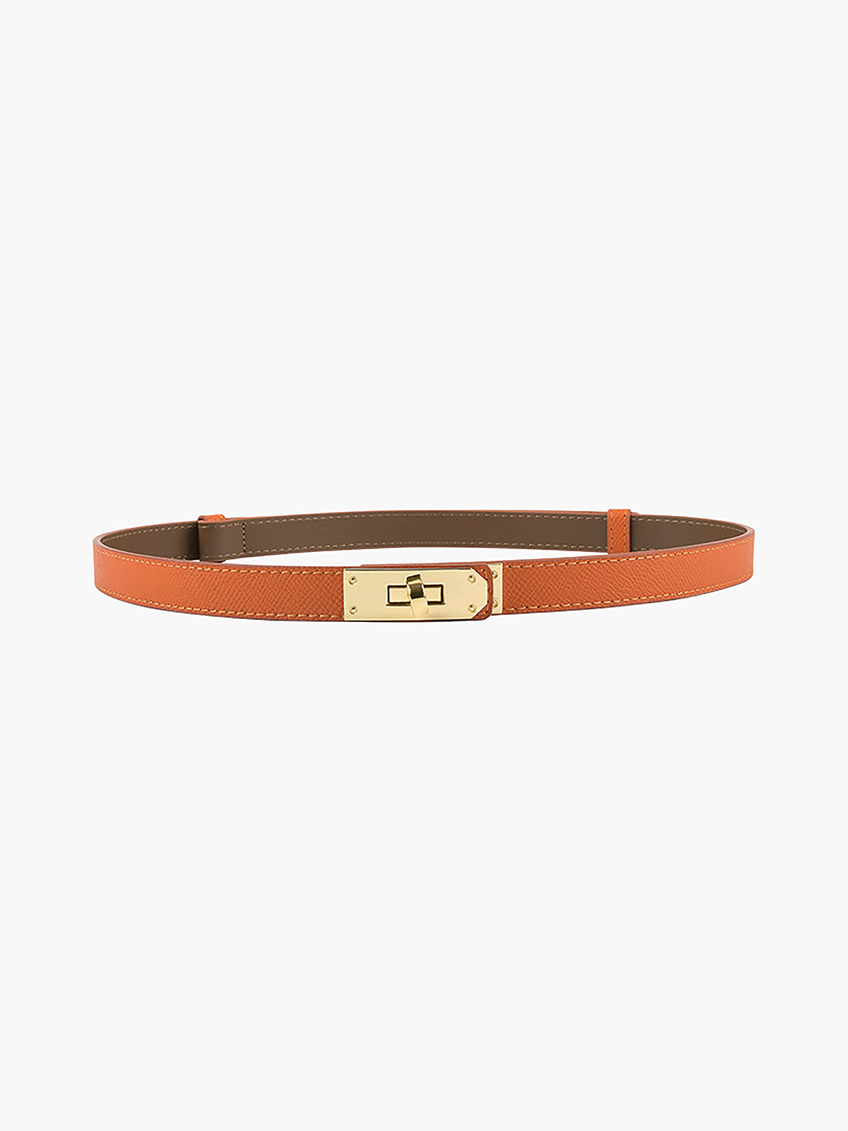 Davy | Women's Skinny Belt with Gold Clasp