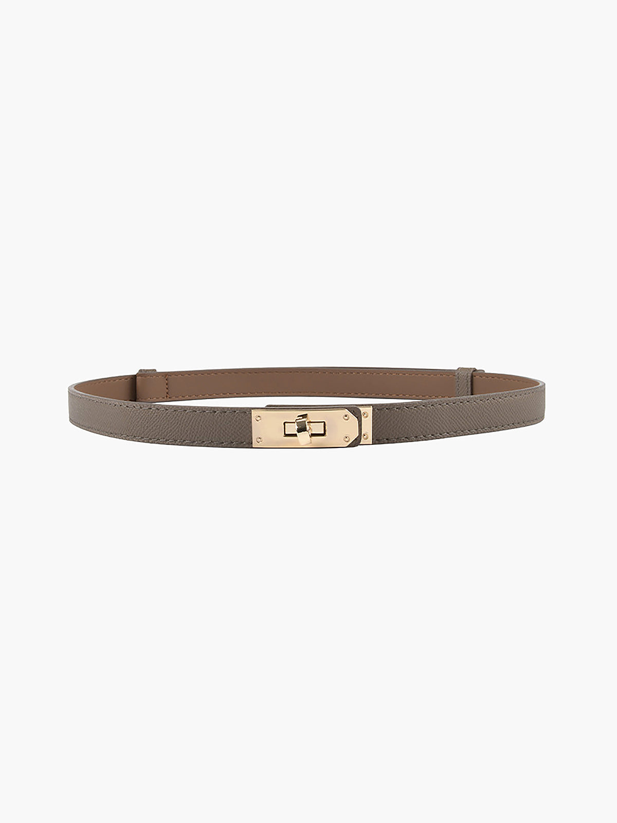 Davy | Women's Skinny Belt with Gold Clasp