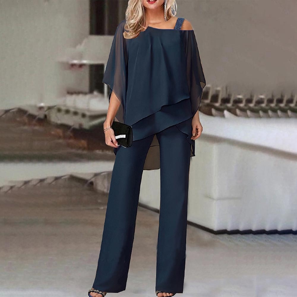 Chic Cold Shoulder Two-Piece Set