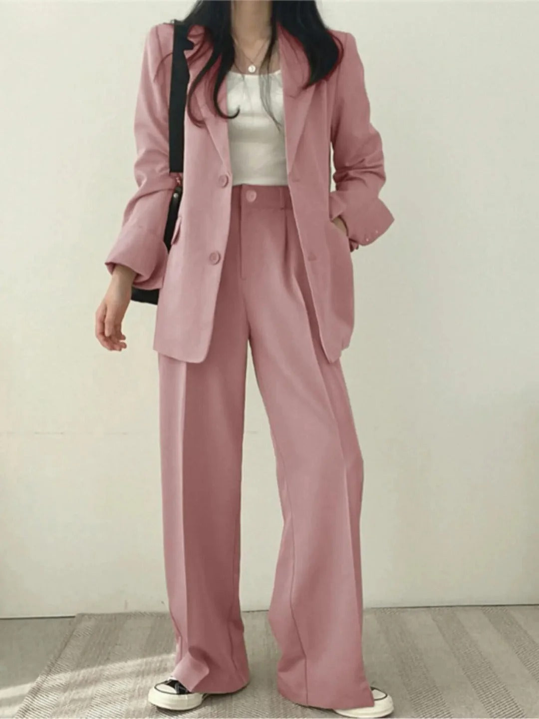 Women's Tailored Wide-Leg Suit