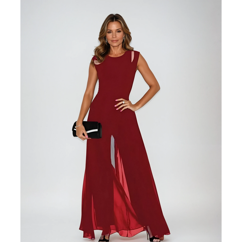 Chic Sleeveless Wide Leg Jumpsuit
