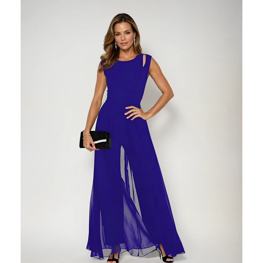 Chic Sleeveless Wide Leg Jumpsuit