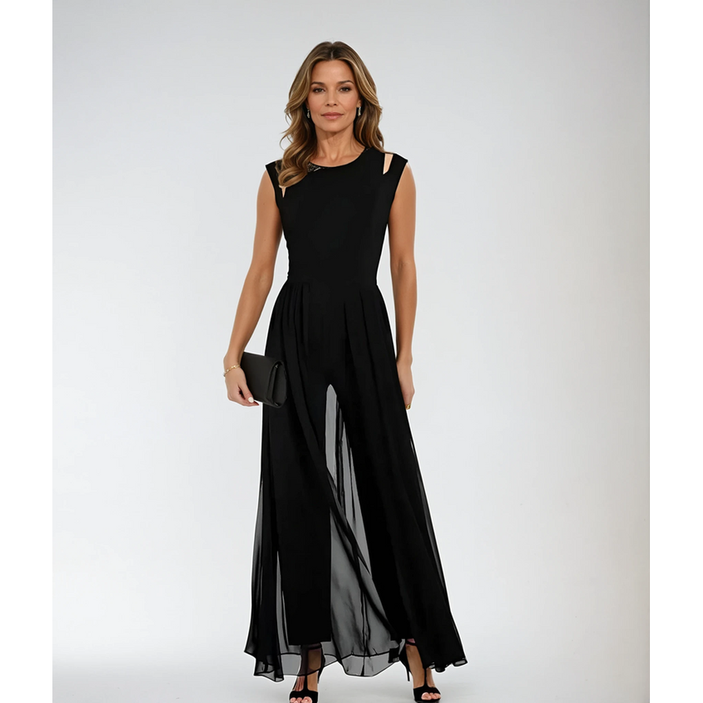 Chic Sleeveless Wide Leg Jumpsuit