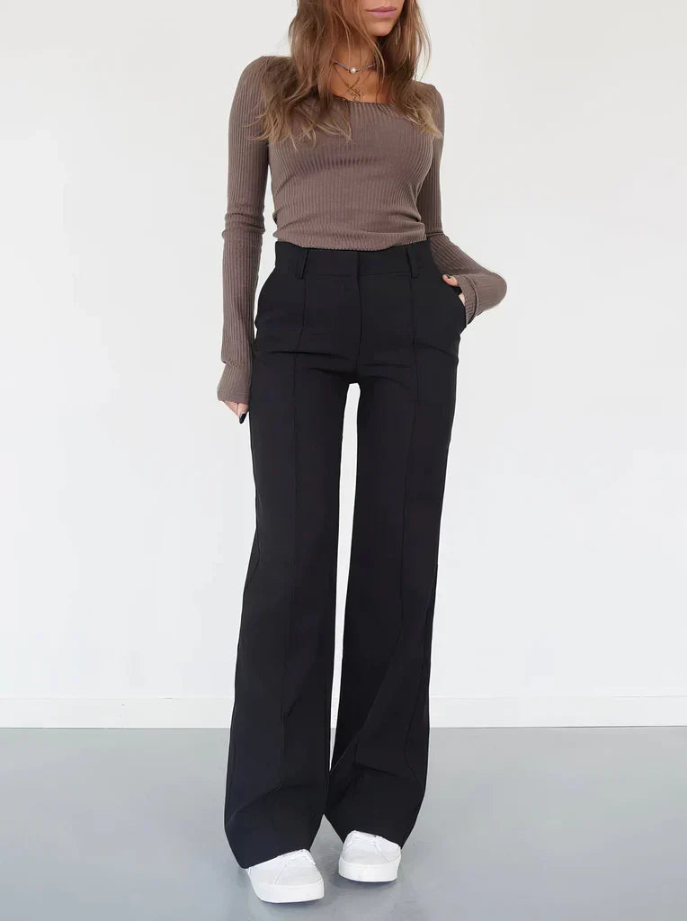 Sophisticated Tailored Wide Leg Pants