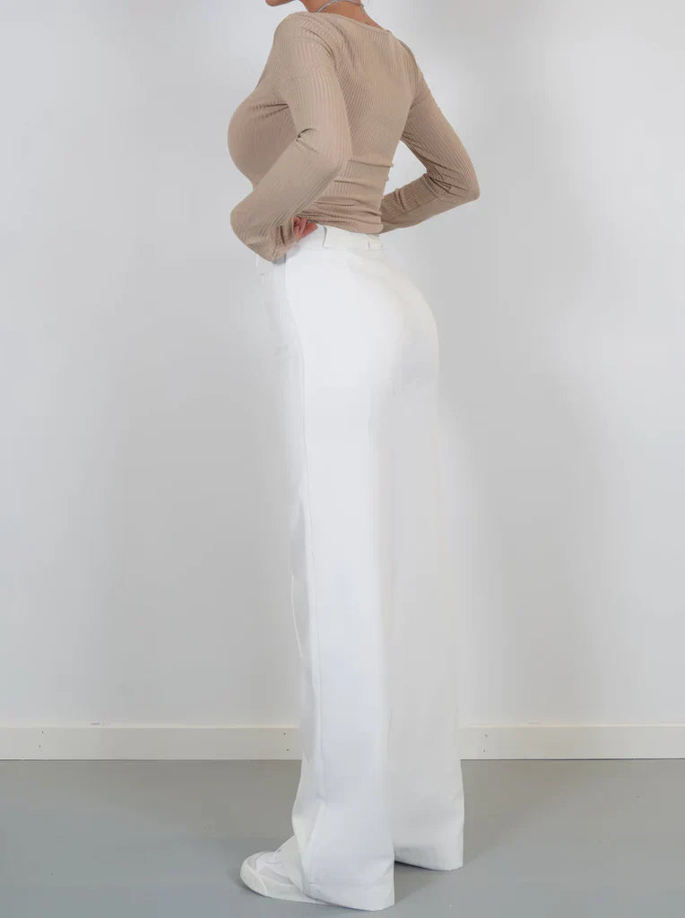 Sophisticated Tailored Wide Leg Pants