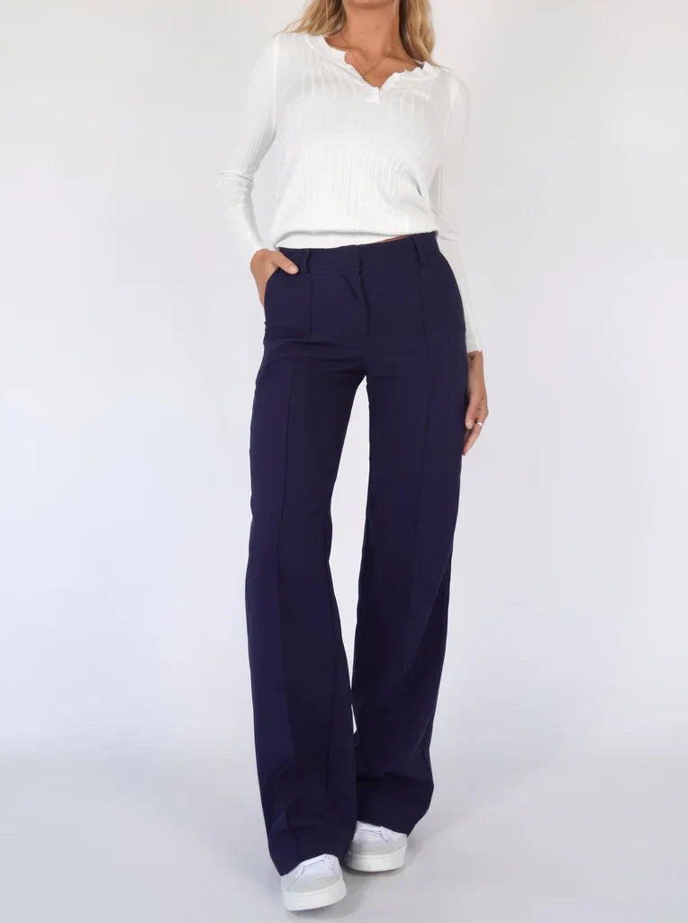 Sophisticated Tailored Wide Leg Pants