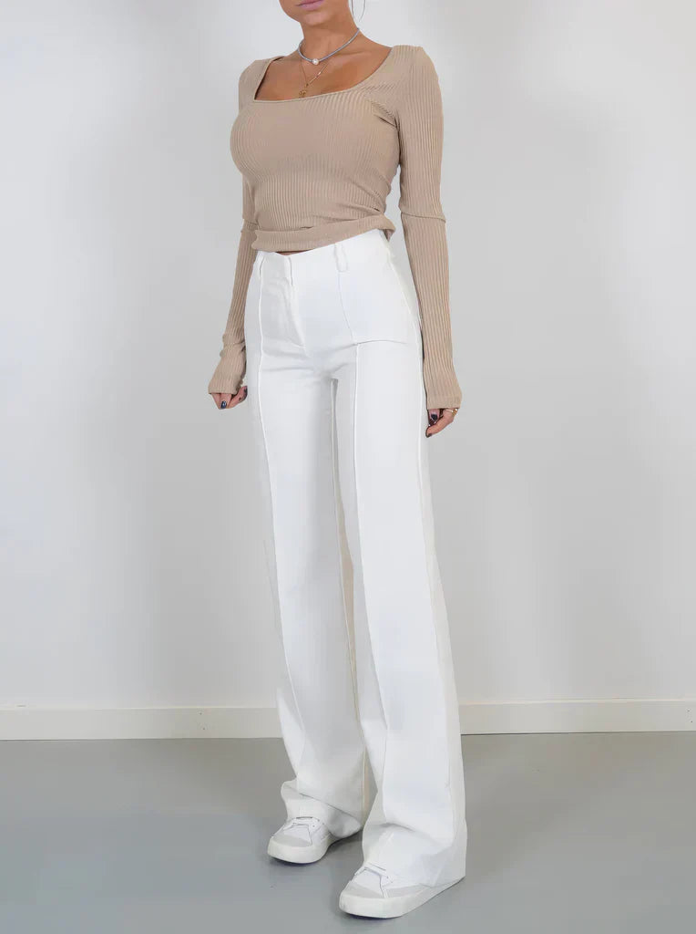 Sophisticated Tailored Wide Leg Pants