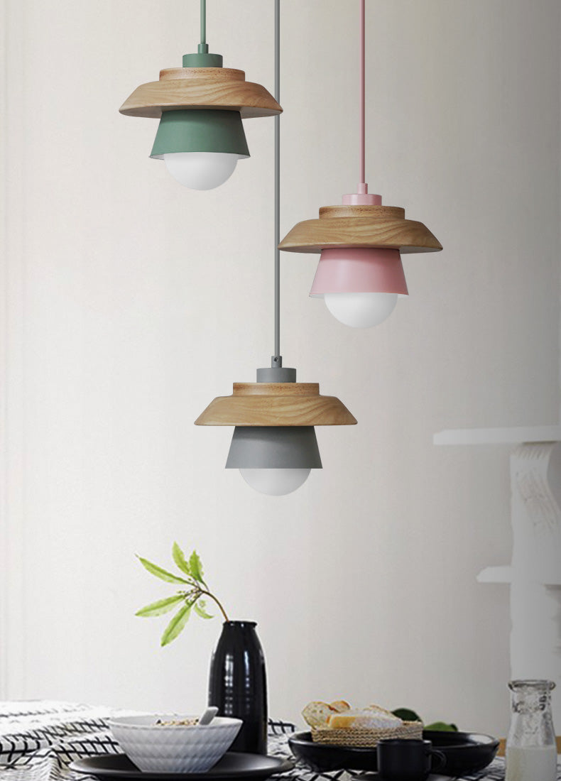 Davy | Wooden Pendant Lamp | Scandinavian Style Natural Light
