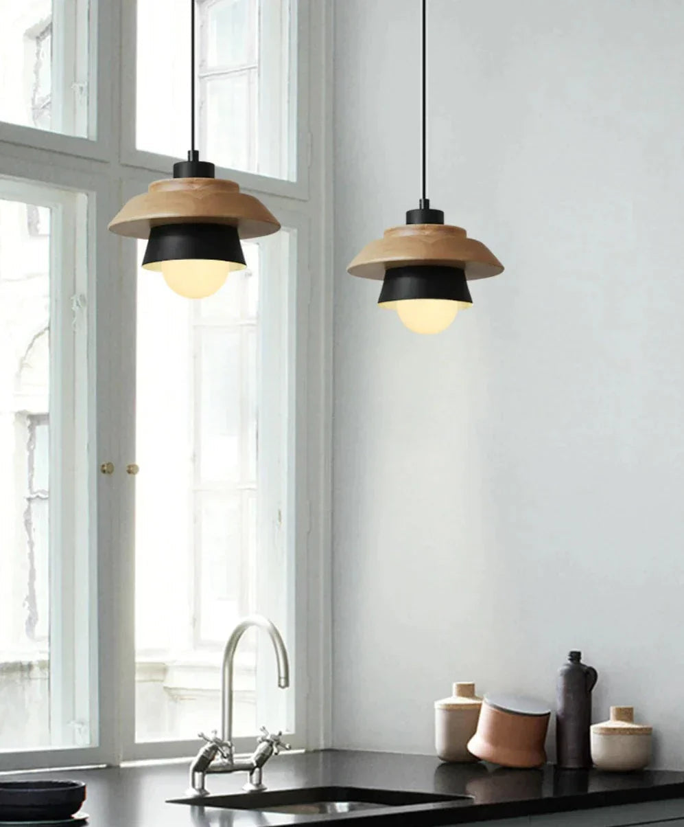 Davy | Wooden Pendant Lamp | Scandinavian Style Natural Light