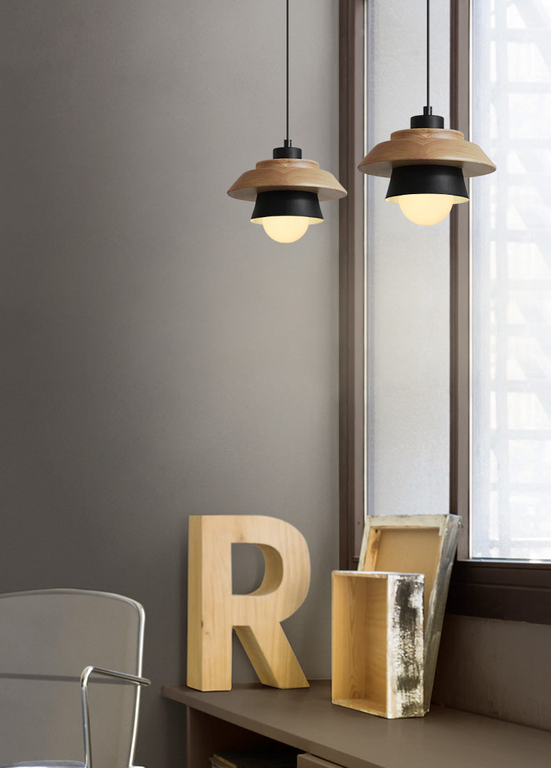 Davy | Wooden Pendant Lamp | Scandinavian Style Natural Light