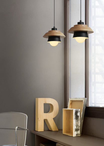 Davy | Wooden Pendant Lamp | Scandinavian Style Natural Light