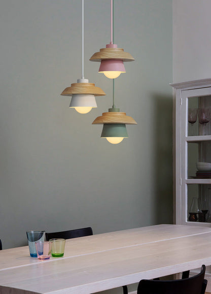 Davy | Wooden Pendant Lamp | Scandinavian Style Natural Light