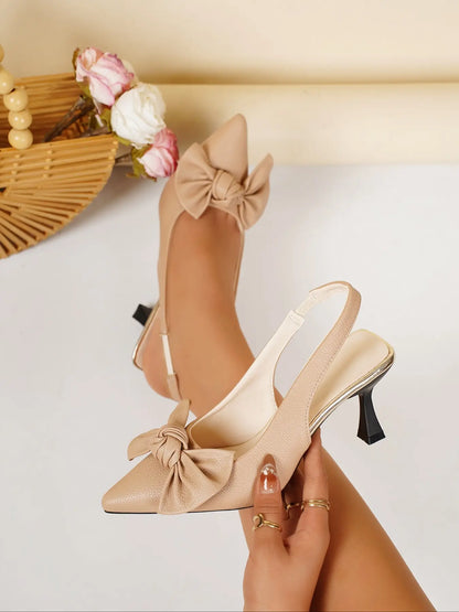 Women's Butterfly Print Sandals – Pointed Toe, High Heel, Ankle Strap