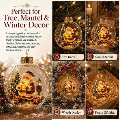 Buy 1 Get 1 FreeGlowing Christmas Diorama Ornament – A Tiny Winter World in the Palm of Your Hand