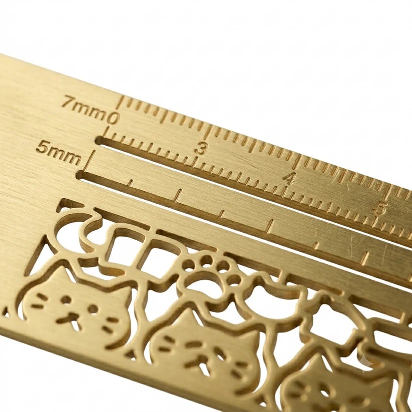 Cat Lover’s 3-in-1 Metal Bookmark Ruler | Bookmark, Ruler & Coloring