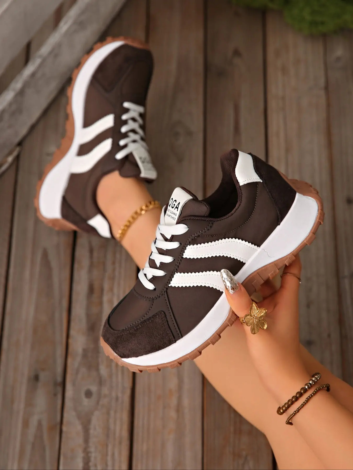 Women's Trainers – Lace-Up, Non-Slip