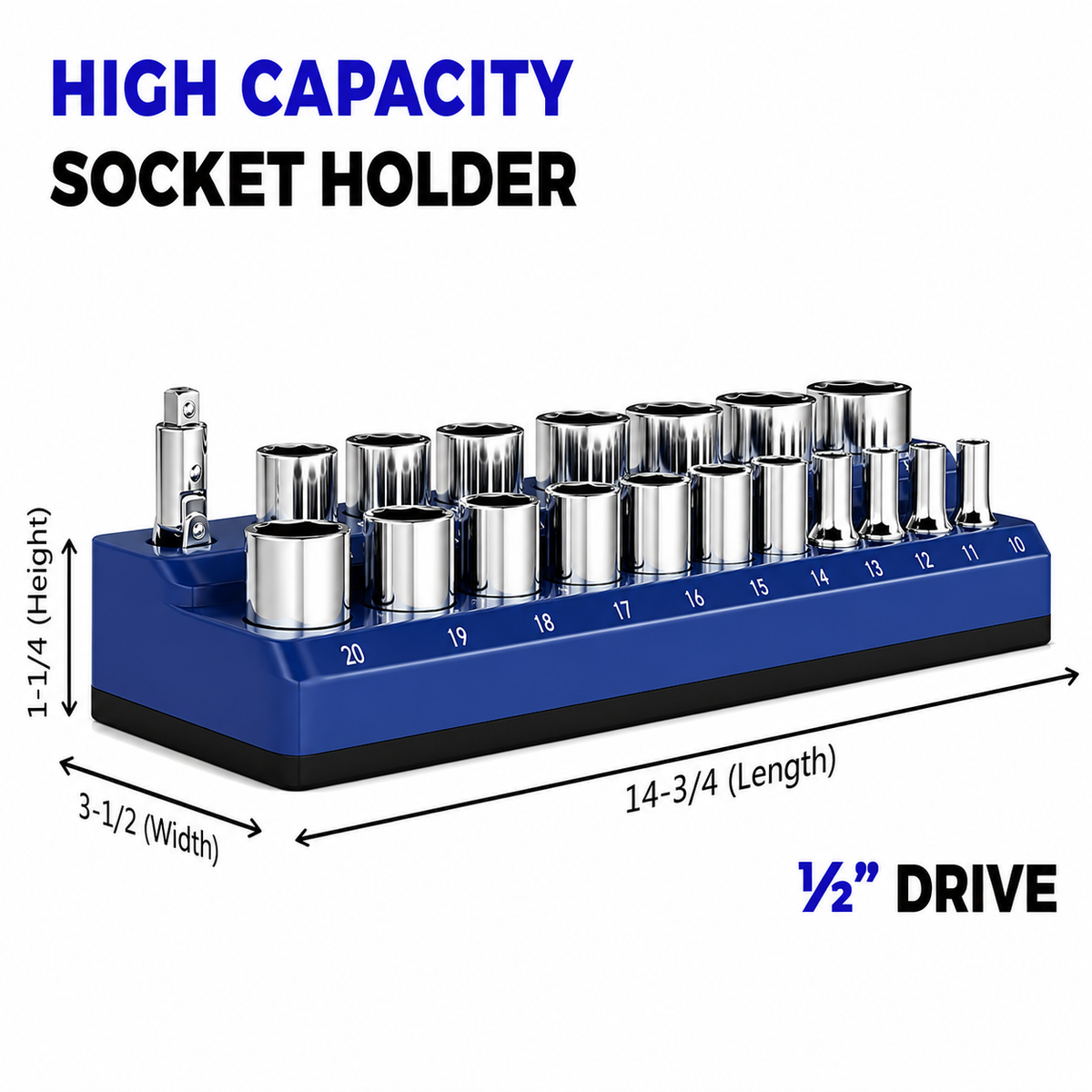 Magnetic Socket Organizer-Find Every Socket Instantly