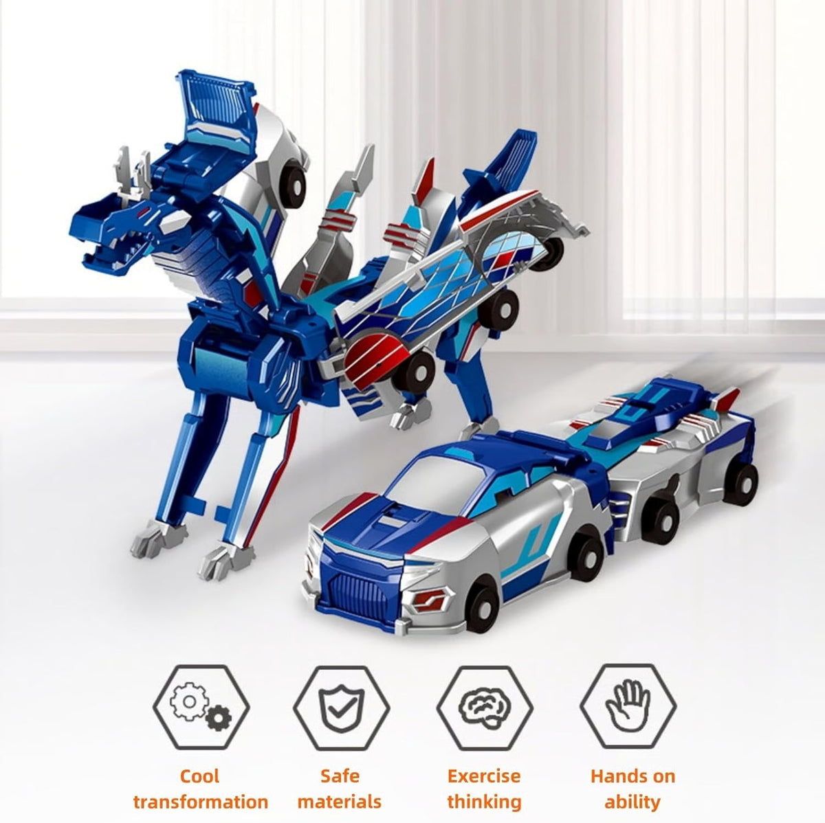 Magnetic Dinosaur Transformer Car Toy