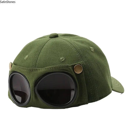 Men's Glasses-Friendly Pilot Cap