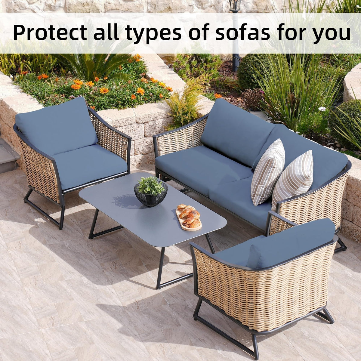 Stretch Sofa Cushion Covers — Only $9.99 Per Cover