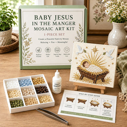 LAST DAY 49% OFF - Nativity Sea Glass Art Kit – Beginner-Friendly