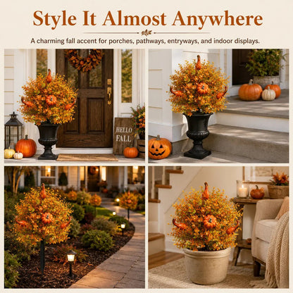 LAST DAY 49% OFF Artificial Fall Pumpkin Tree Stakes