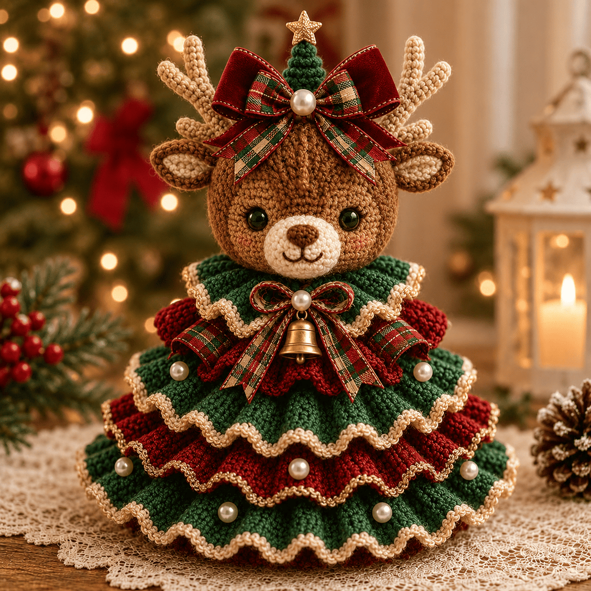 Last Day 49% OFF - Crochet Animal Christmas Tree DIY Kit