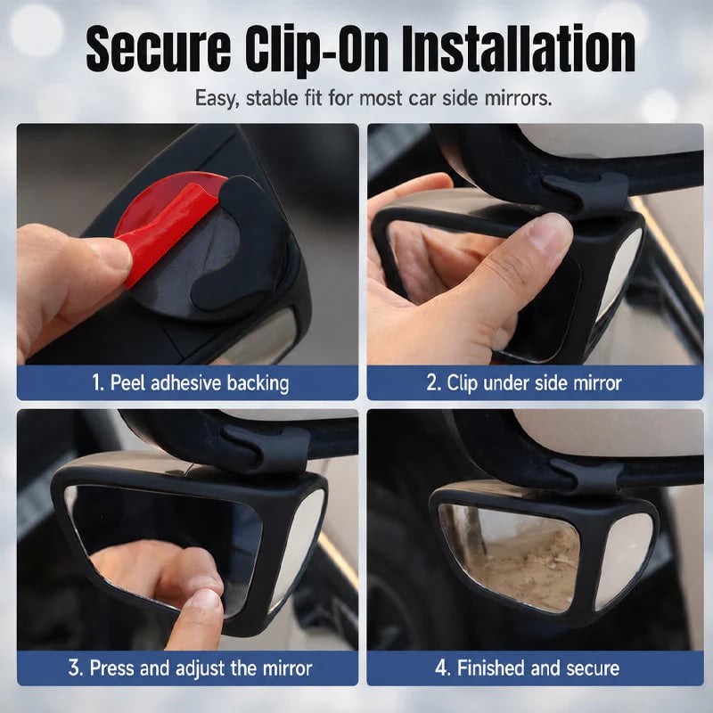 BUY 1 GET 1 FREE 360° Blind Spot Wide-Angle Rearview Mirror