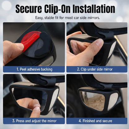 BUY 1 GET 1 FREE 360° Blind Spot Wide-Angle Rearview Mirror