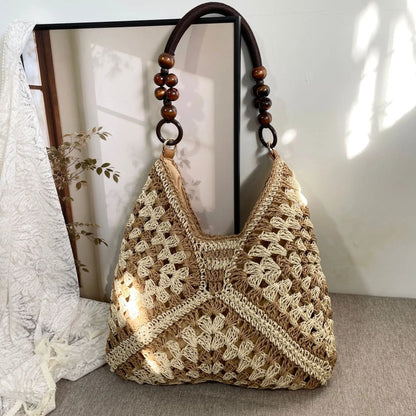 Vintage Handwoven Tote Purse