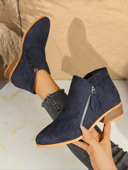Women's Ankle Boots – Western, Chunky Sole