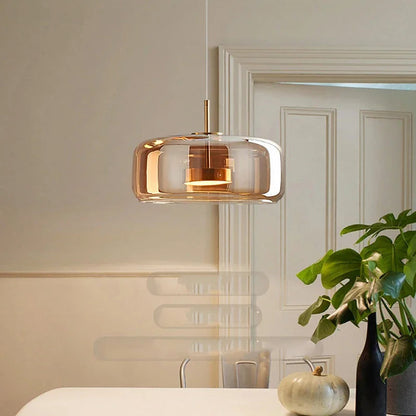 Designer Hanging Lamp Made of Glass