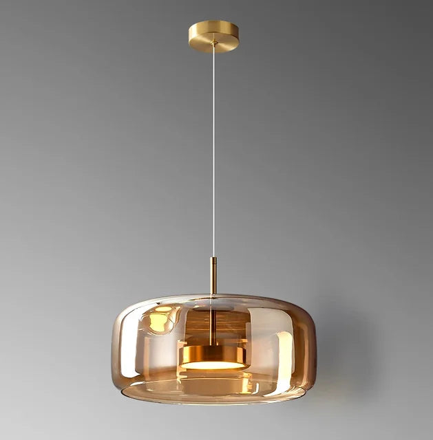 Designer Hanging Lamp Made of Glass