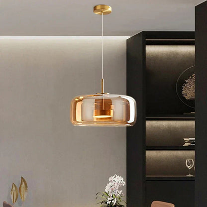 Designer Hanging Lamp Made of Glass