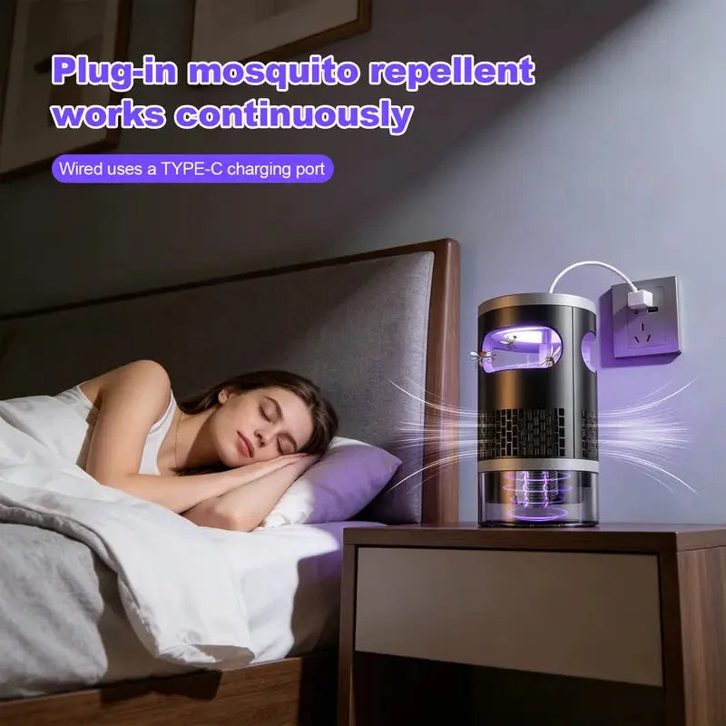 50K+ Sold Indoor Light & Suction Bug Trap Non-Zapper Catcher for Mosquitoes and Flying Insects