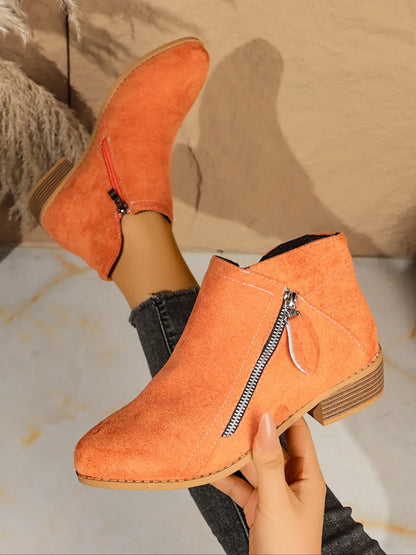 Women's Ankle Boots – Western, Chunky Sole