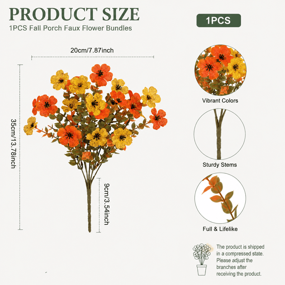 Halloween Early Bird Sale | 49% OFF Fall Porch Faux Flower Bundles