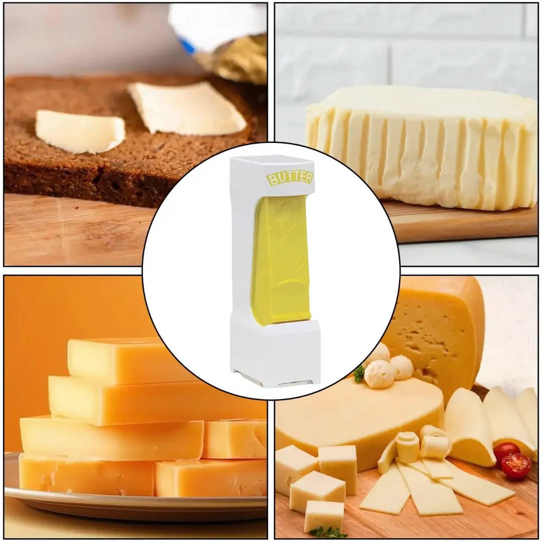 One-Click Butter Slicer Slice Even Butter Cubes Easily