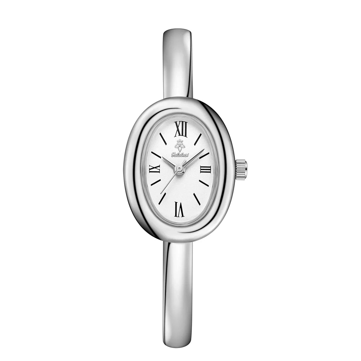 Elegant Oval Bangle Watch: Modern & Classic