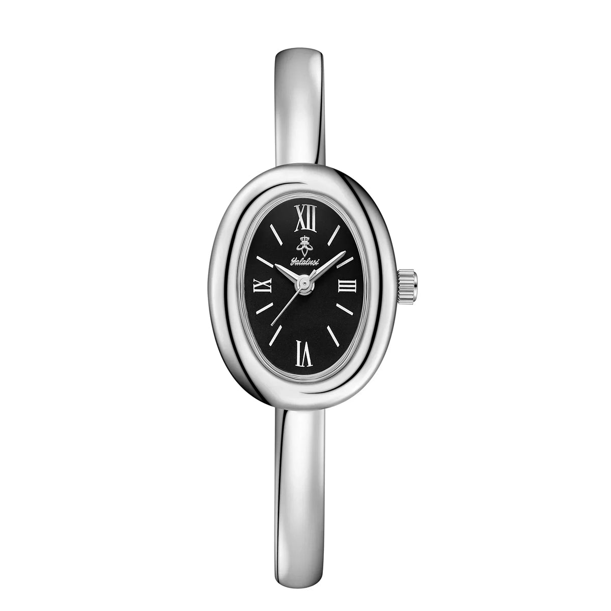 Elegant Oval Bangle Watch: Modern & Classic
