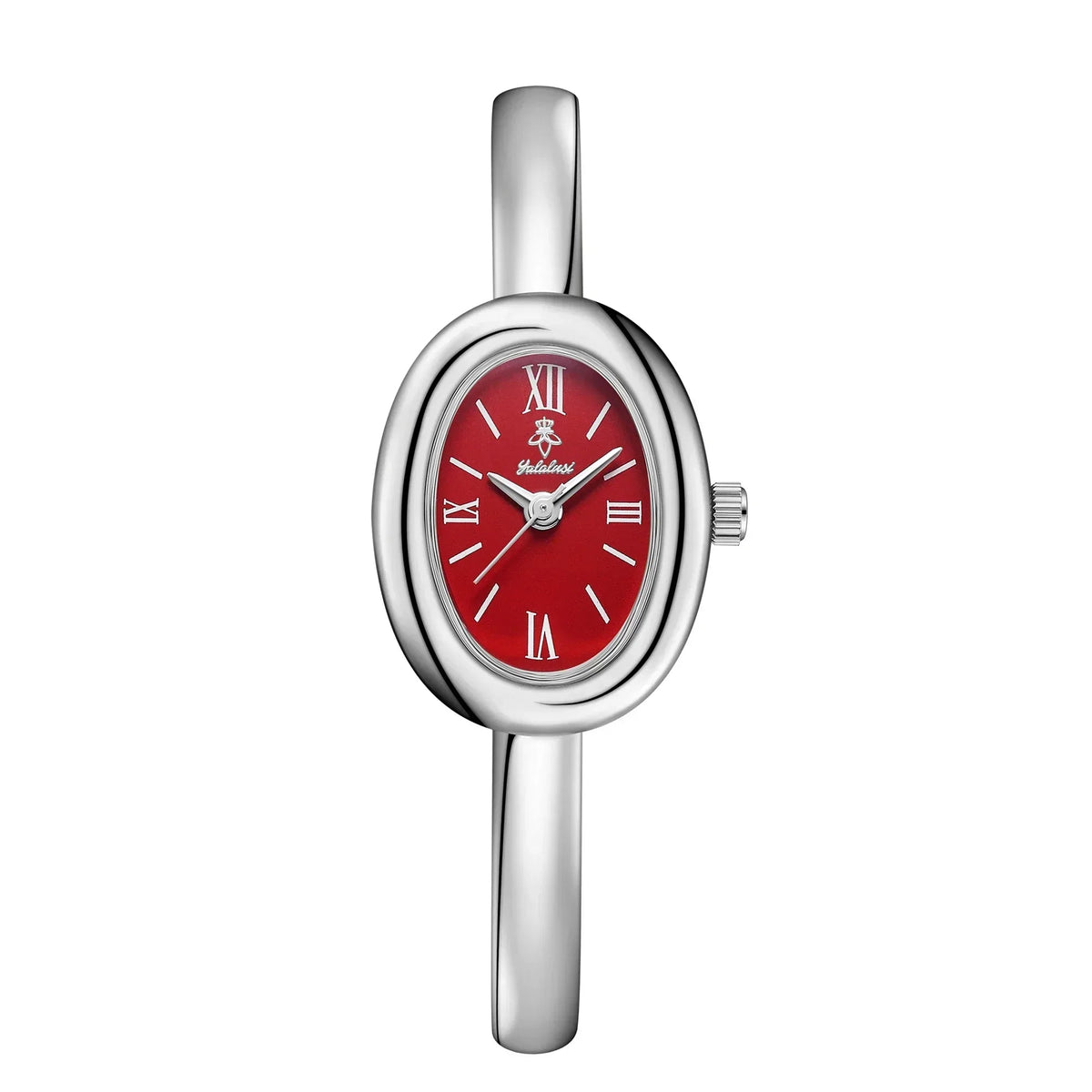 Elegant Oval Bangle Watch: Modern & Classic