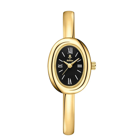 Elegant Oval Bangle Watch: Modern & Classic
