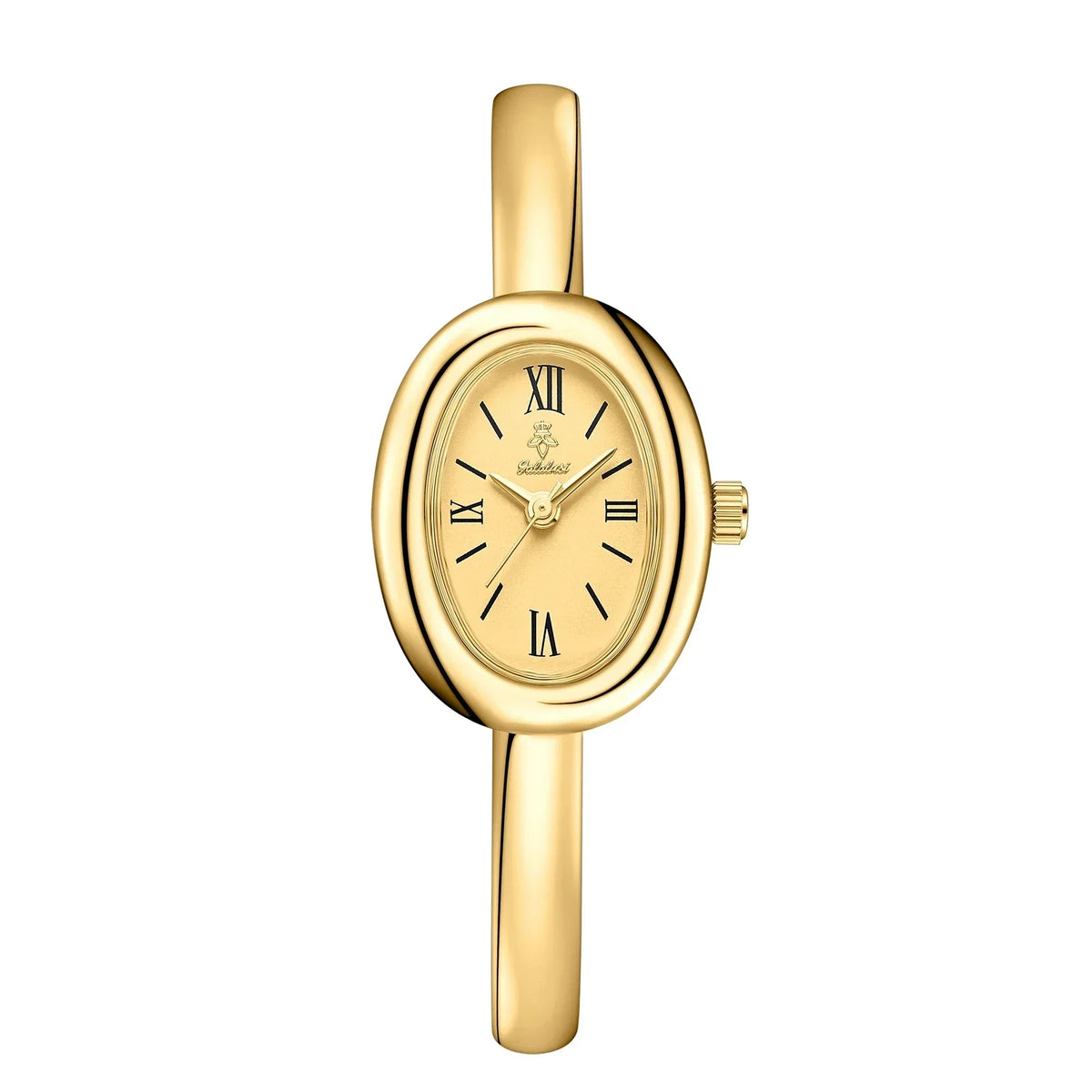 Elegant Oval Bangle Watch: Modern & Classic