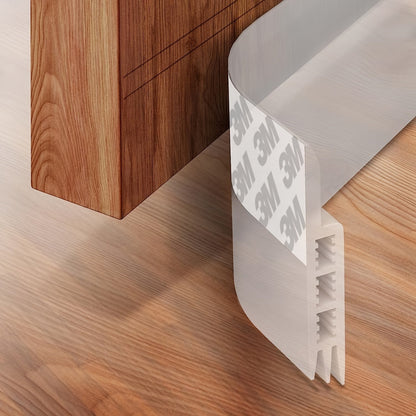 Draft Stopper for Door - Silicone Door Sweep with Strong Adhesive and Sound Insulation