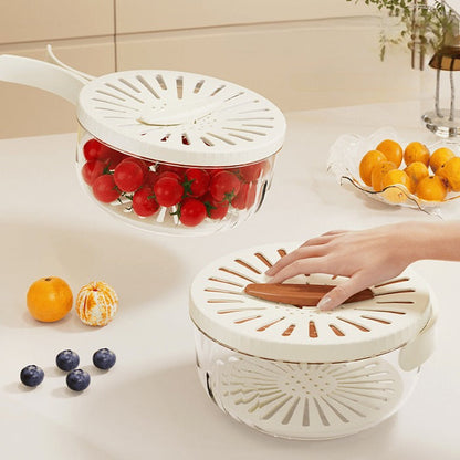 Kitchen Vegetable Washer and Draining Basket