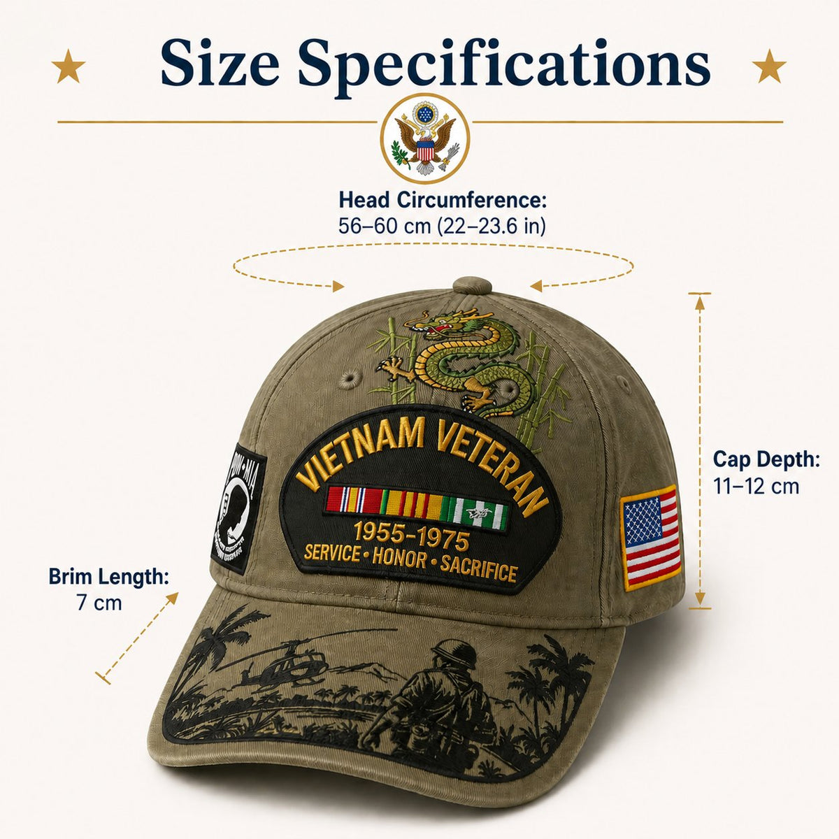 Last Day Promo: 49% OFF - Vietnam Veteran Tribute Cap