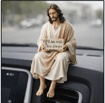 Handcrafted Jesus Figurine – Peaceful Faith-Inspired Desk Decor